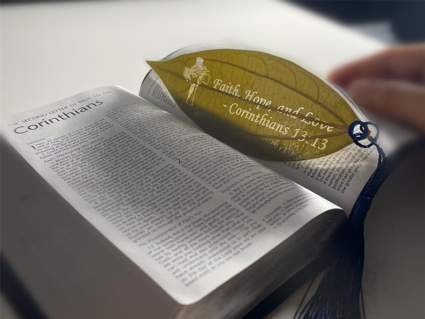 Bookmark with Custom Engraved Photo and Text, Personalized Real Preserved Leaf, Custom Leaf Engraving, Leaf art